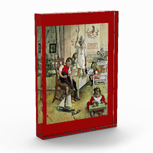 Carl Larsson art: Weihnachten Morgen Fotoblock