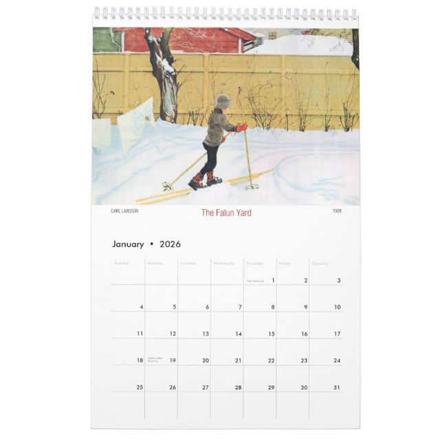 Carl Larsson aus Kalender der Tür- heraus2015 (Jan 2026)