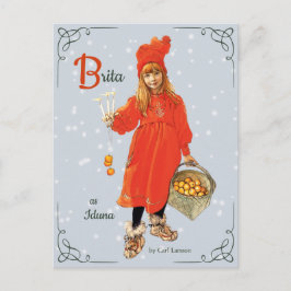 Carl Larsson Brita als Iduna CC0909 Weihnachten Postkarte