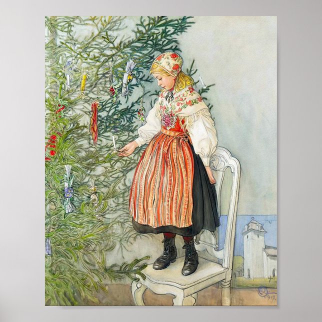 Carl Larsson Christmas Tree Poster (Vorne)