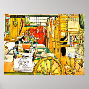 Carl Larsson - Der Workshop Poster