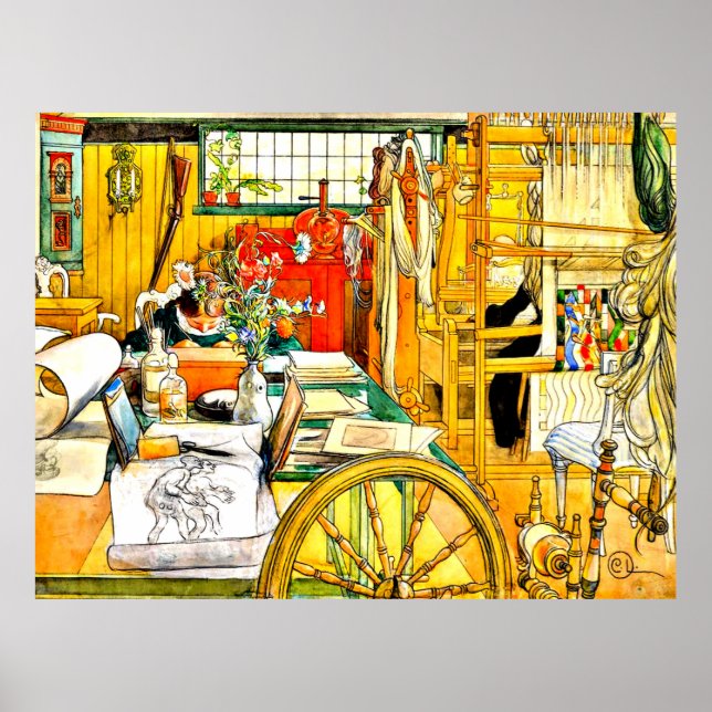 Carl Larsson - Der Workshop Poster (Vorne)