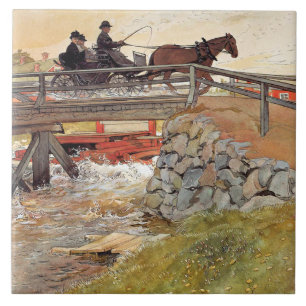 Carl Larsson - Die Brücke Fliese