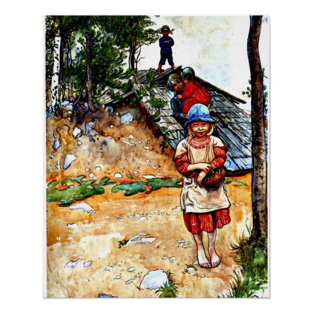 Carl Larsson - durch den Keller Poster (Vorderseite)