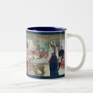 Carl Larsson Ein Bergman-Haus Schwedische Feine K Zweifarbige Tasse