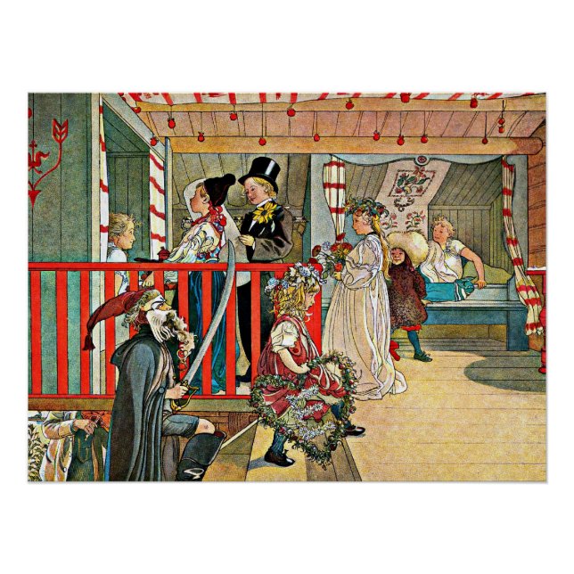 Carl Larsson - Ein Tag der Feier  Poster (Vorderseite)