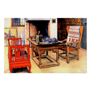 Carl Larsson - Flüchtige Blick-a-Boo Poster