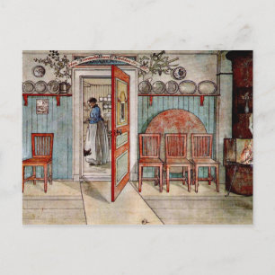 Carl Larsson Gemälde: Alte Anna Postkarte