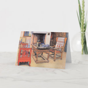 Carl Larsson Gemälde, Flüchtige Blick-a-Boo, Karte