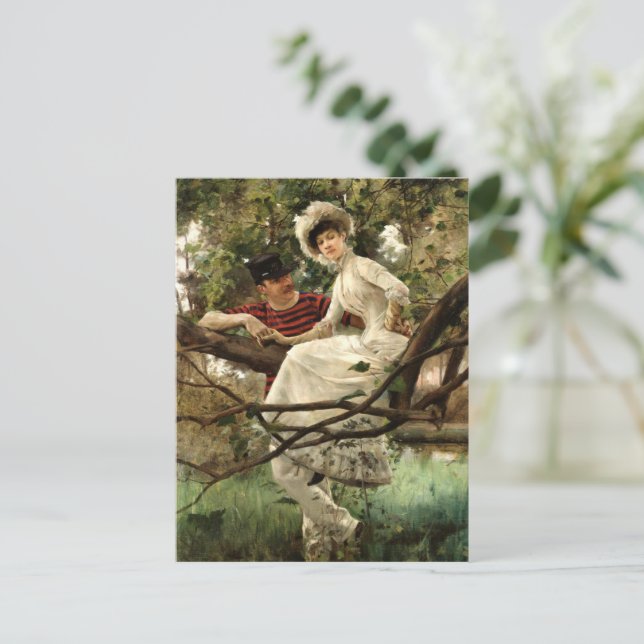 Carl Larsson - Idyll, Postkarte (Stehend Vorderseite)