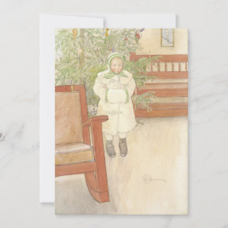 Carl Larsson - Mädchen und Schaukelstuhl Einladung