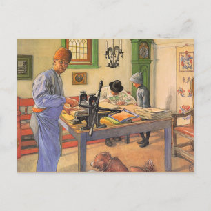 Carl Larsson Malerei, Meine Säurewerkstatt, Postkarte