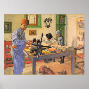 Carl Larsson, Malerei, My Acid Workshop, Poster
