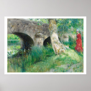 Carl Larsson Mittelalterliche Brücke bei Gretz Pri Poster