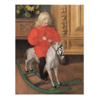Carl Larsson Murre Boy auf Rockpferd