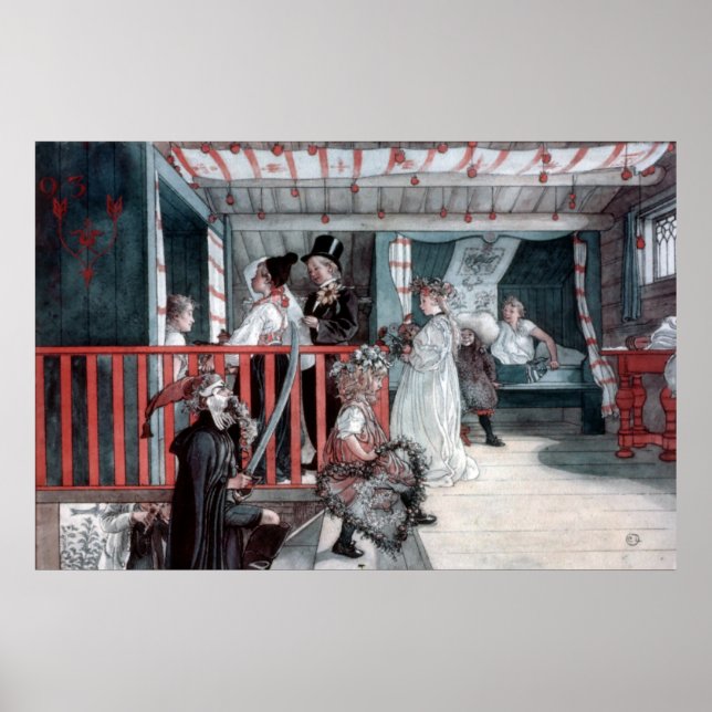 Carl Larsson Name Day am Storage Shed Poster (Vorne)