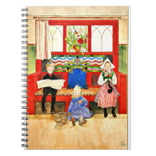 Carl Larsson - Papa, Mama, Child, Fine Art Notizblock