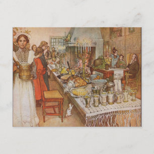 Carl Larsson Skandinavier Weihnachtsabend Einladung