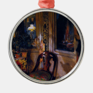 Carl Larsson Vintag die Spielzeugecke Ornament Aus Metall