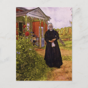 Carl Larsson Vintag Vater und Mutter Postkarte