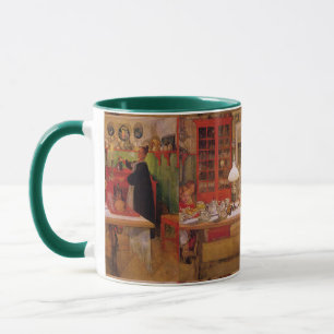 Carl Larsson Vintage Vorbereitung auf ein Spiel Tasse