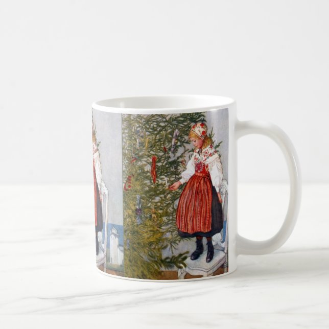 Carl Larsson-Weihnachtsbaum-schwedischer Tasse (Rechts)