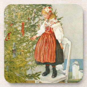 Carl Larsson-WeihnachtsbaumConfetti Untersetzer