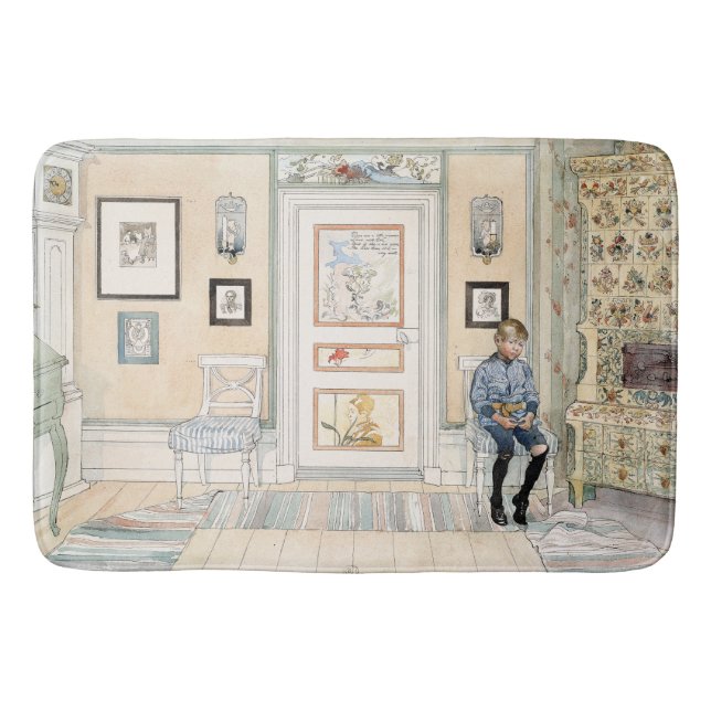 Carl Larsson Wohnzimmer Zuhause Son Boy Bath Mat Badematte (Vorderseite)