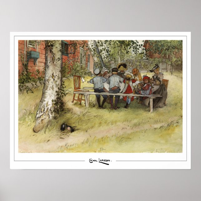 Carl Larsson Zedign Art Poster #232 (Vorne)