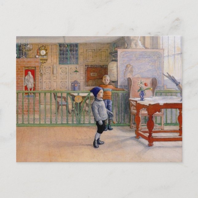 Carl Larsson's Sunborn Studio Postkarte (Vorderseite)