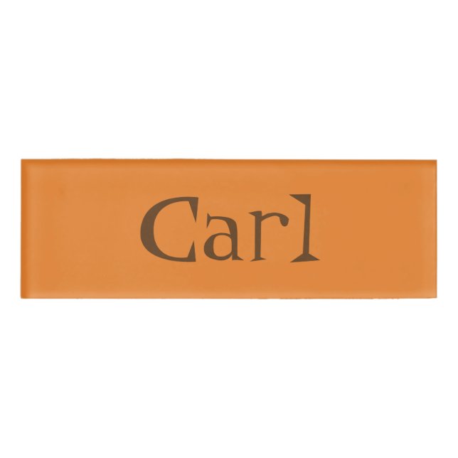 Carl Name Tag Namenschild (Vorderseite)
