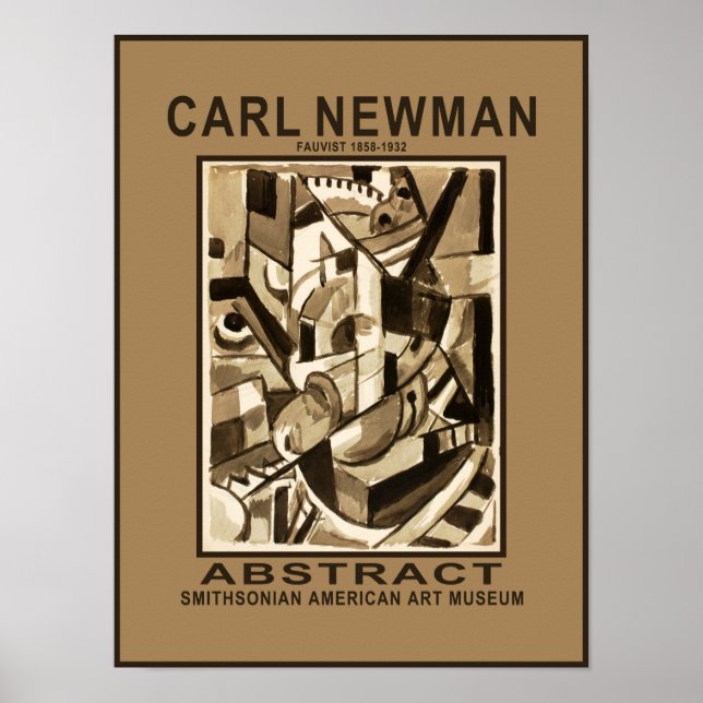 Carl Newman Abstrakt Museum Poster (Vorne)