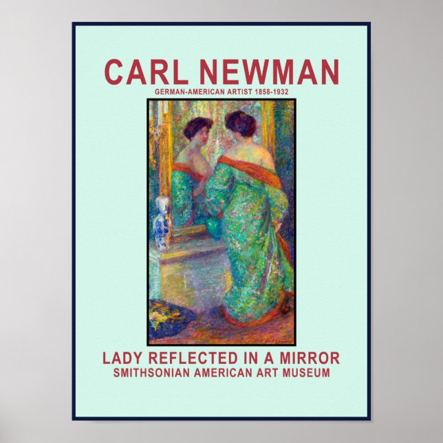 Carl Newman Reflection Poster (Vorne)