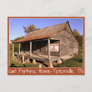 Carl Perkins Boyhood Zuhause-Tiptonville, TN Postc Postkarte