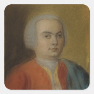 Carl Philipp Emanuel Bach, c.1733 Quadratischer Aufkleber