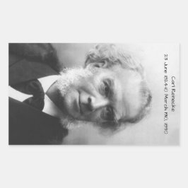 Carl Reinecke Rechteckiger Aufkleber