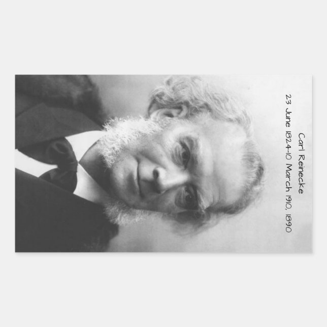 Carl Reinecke Rechteckiger Aufkleber (Vorderseite)