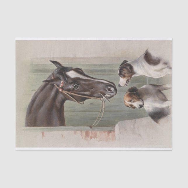 Carl Richert | Pferde und Hunde Seidenpapier (Vorderseite)