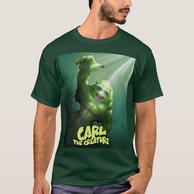 Carl the Creature at Movies T-Shirt (Vorderseite)