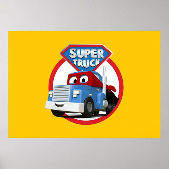 Carl the Super Truck of Car City Poster (Vorne)