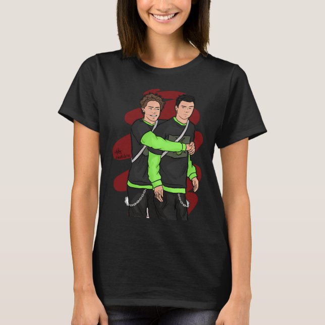 Carl und Mickey T-Shirt (Vorderseite)