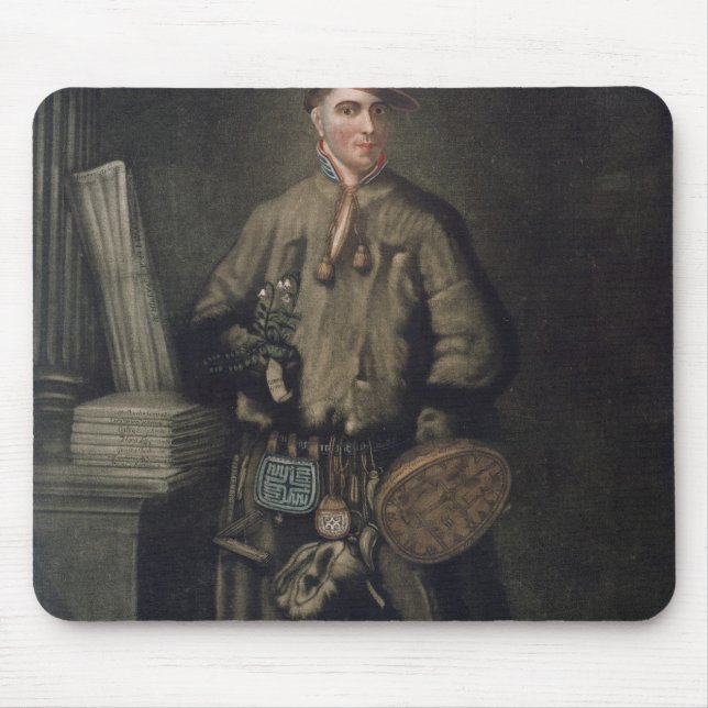 Carl von Linné in seinem Lappland-Kleid Mousepad (Vorne)