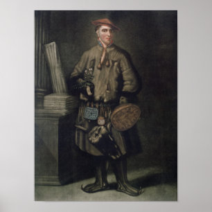Carl von Linné in seinem Lappland-Kleid Poster