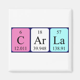 Carla-Periodensystemnamenmagnet Magnet