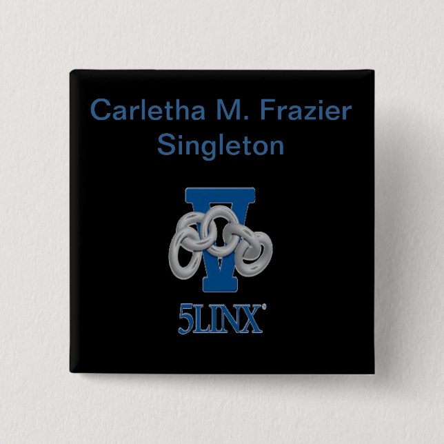 Carletha M. Frazier Singleton Button (Vorderseite)