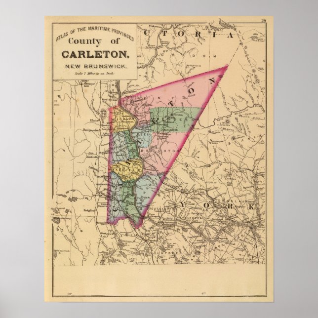 Carleton Co., NB Poster (Vorne)