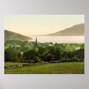 Carlingford Lough, Grafschaft Down, Landschaft N.  Poster