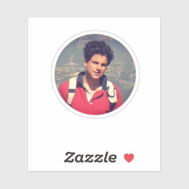 Carlo Acutis Vintages Foto Look Aufkleber (Blatt)