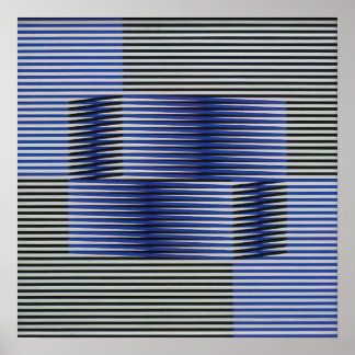 Carlos Cruz Diez - Physichromie 6 Poster
