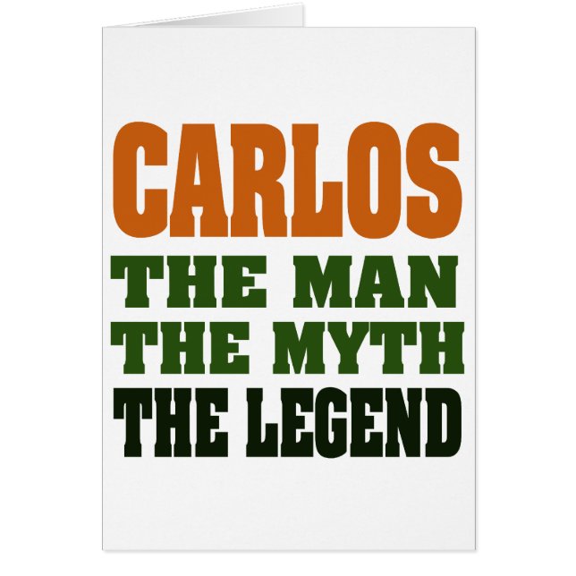 Carlos - der Mann, der Mythos, die Legende (Vorne)